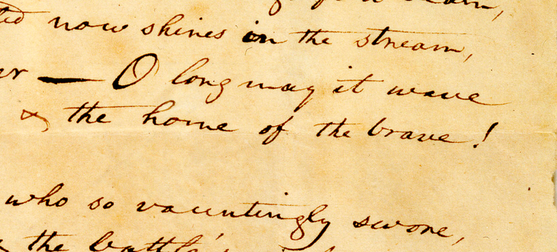 Illustration for article titled The US national anthem has a question mark after "home of the brave"
